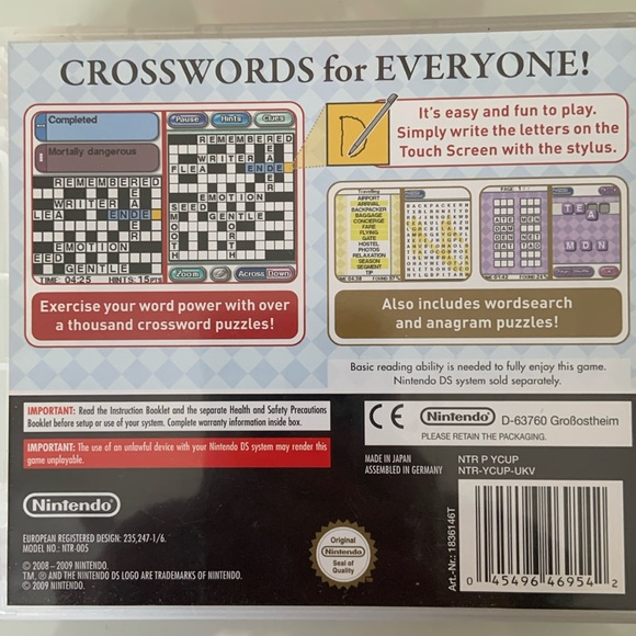 Nintendo DS Crosswords Collection DS Game Video Game - Picture 2 of 6